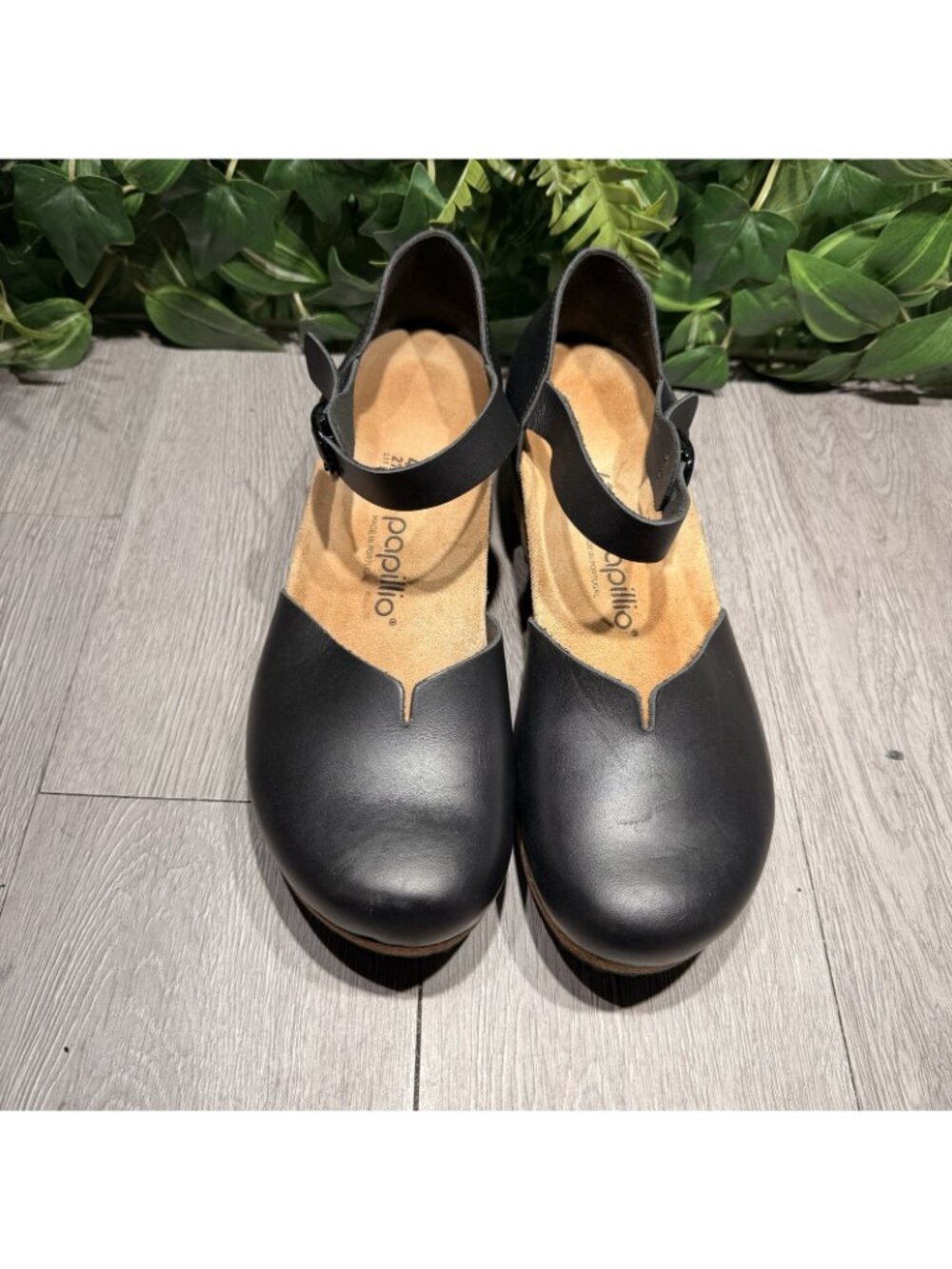 Birkenstock Papillio Mary Jane Women’s Size 42 Black Wedge Ankle Strap Sandal - Picture 2 of 11